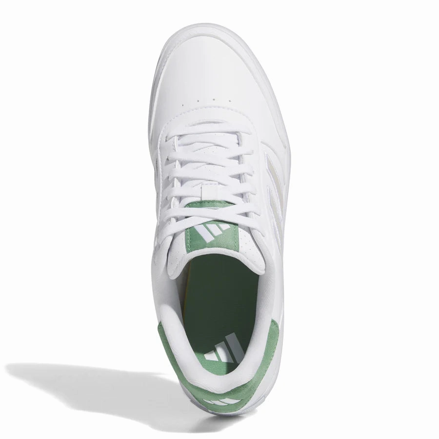 Adidas Retrocross 24 Spikeless Golf Shoes - White/Green Men's Spikeless Golf Shoes