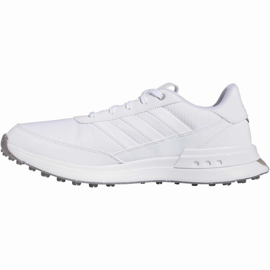 Adidas S2G 24 Ladies Spikeless Golf Shoes - White/Charcoal Women's Spikeless Golf Shoes