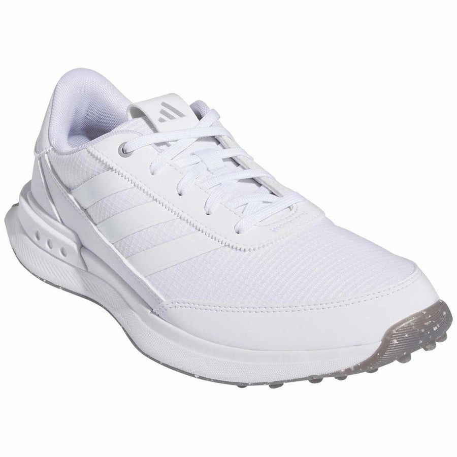 Adidas S2G 24 Ladies Spikeless Golf Shoes - White/Charcoal Women's Spikeless Golf Shoes
