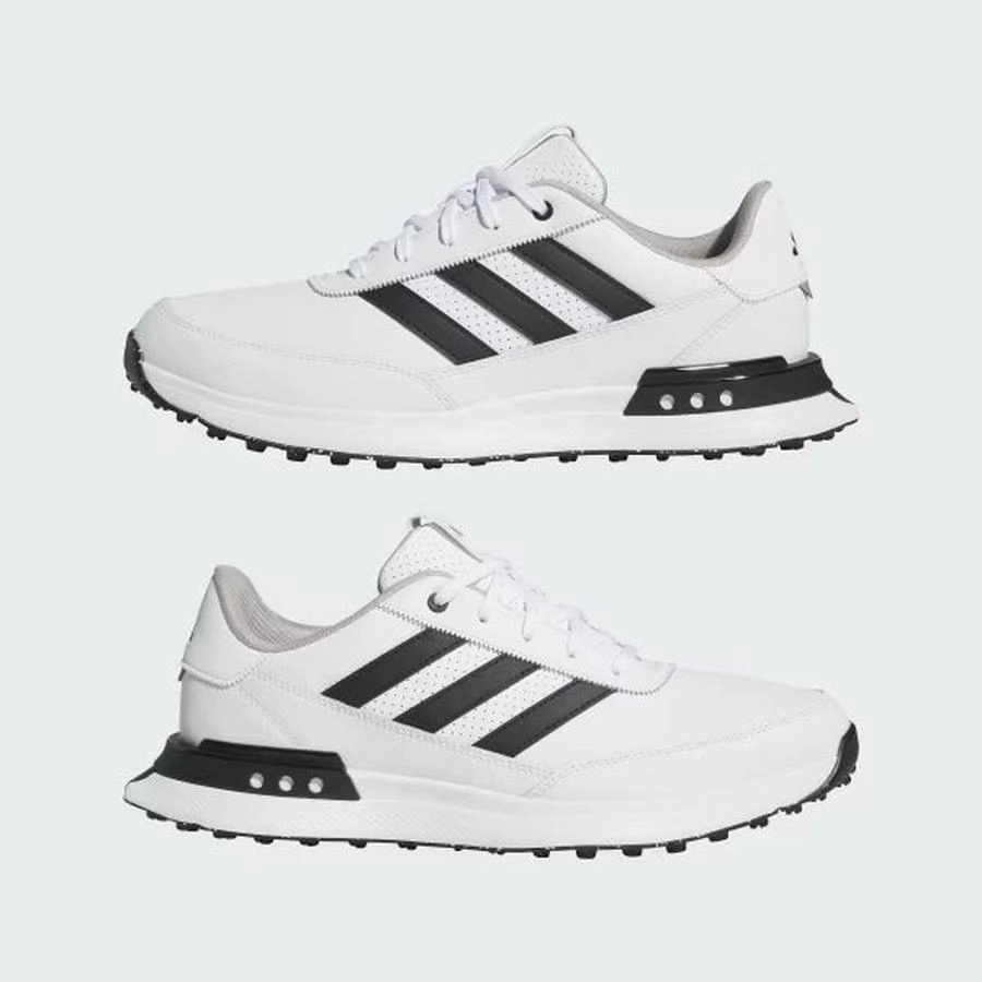 Adidas S2G 24 Leather Spikeless Golf Shoes - White Men's Spikeless Golf Shoes
