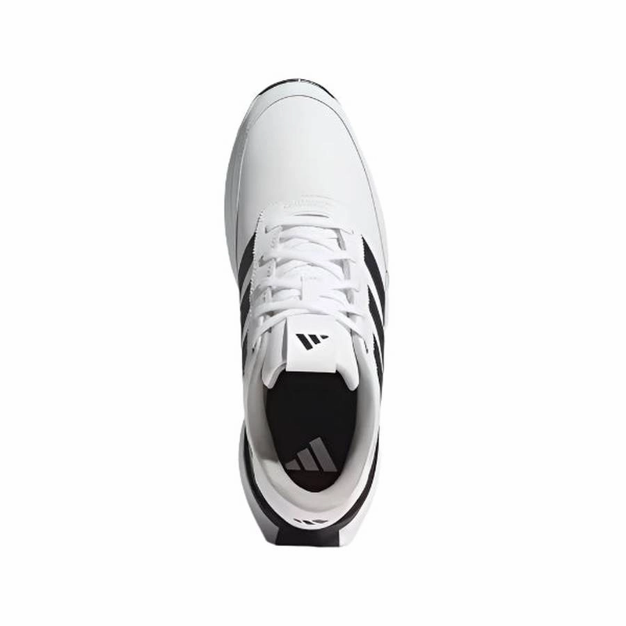 Adidas S2G 24 Leather Spikeless Golf Shoes - White Men's Spikeless Golf Shoes