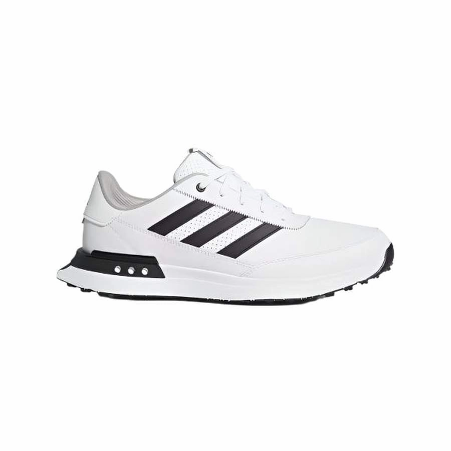 Adidas S2G 24 Leather Spikeless Golf Shoes - White Mens spikeless golf shoes