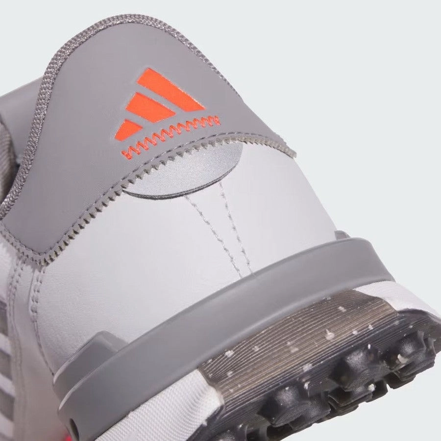 Adidas S2G 24 Leather Spikeless Golf Shoes - White/Red Men's Spikeless Golf Shoes