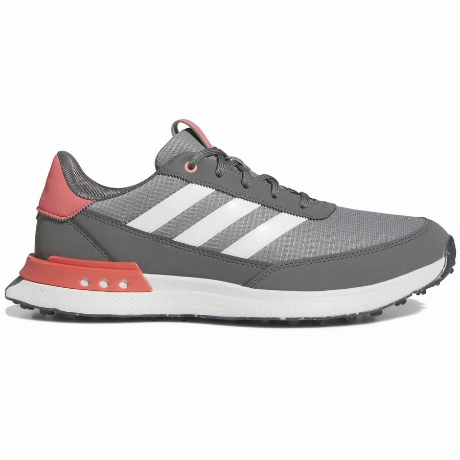 Adidas S2G 24 Men's Spikeless Golf Shoes - Grey/Pink Men's Spikeless Golf Shoes