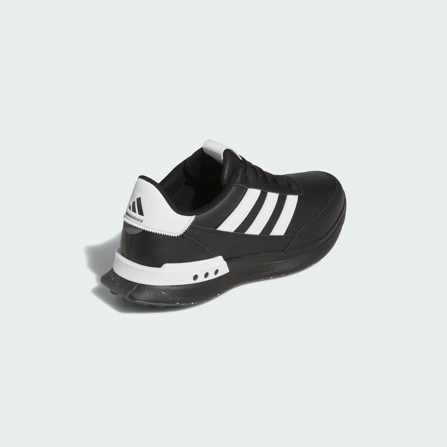 Adidas S2G 24 Spikeless Leather Golf Shoes - Black Men's Spikeless Golf Shoes