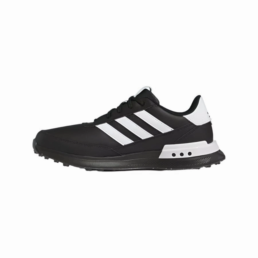 Adidas S2G 24 Spikeless Leather Golf Shoes - Black Men's Spikeless Golf Shoes
