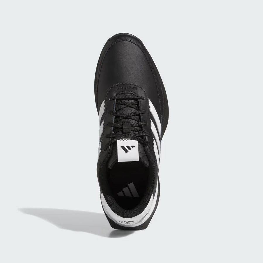 Adidas S2G 24 Spikeless Leather Golf Shoes - Black Men's Spikeless Golf Shoes