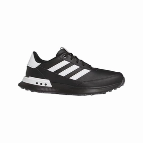 Adidas S2G 24 Spikeless Leather Golf Shoes - Black Mens spikeless golf shoes