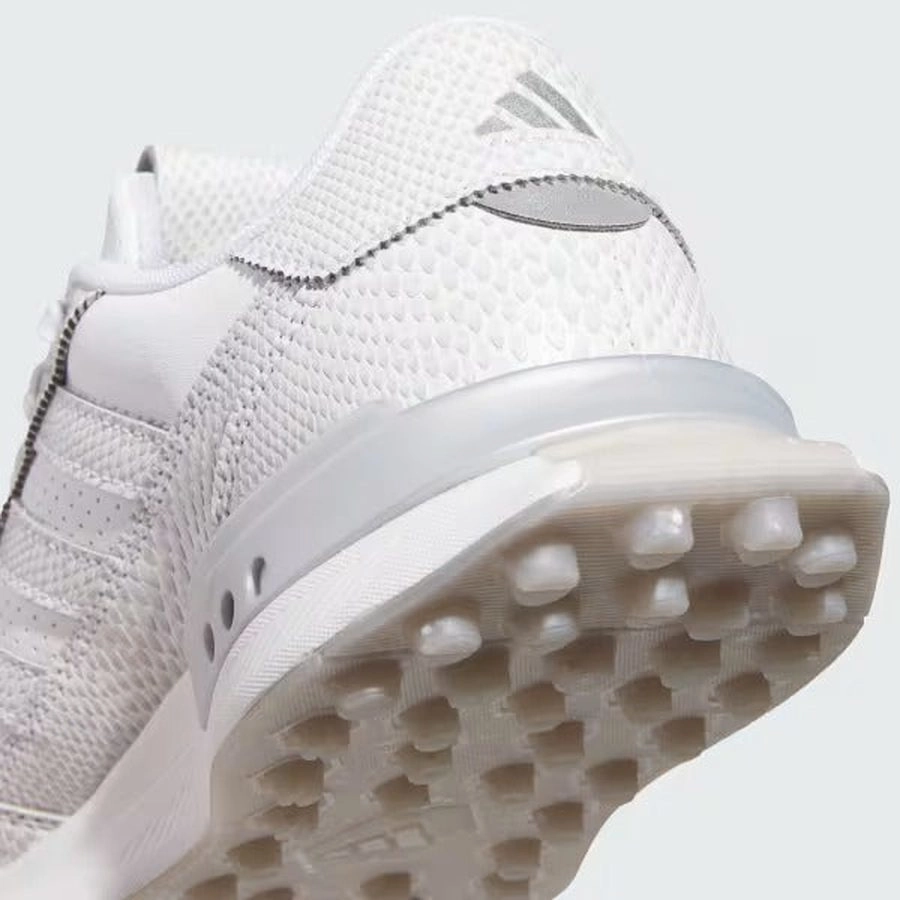 Adidas S2G 25 Ladies Leather Spikeless Golf Shoes - White Women's Spikeless Golf Shoes