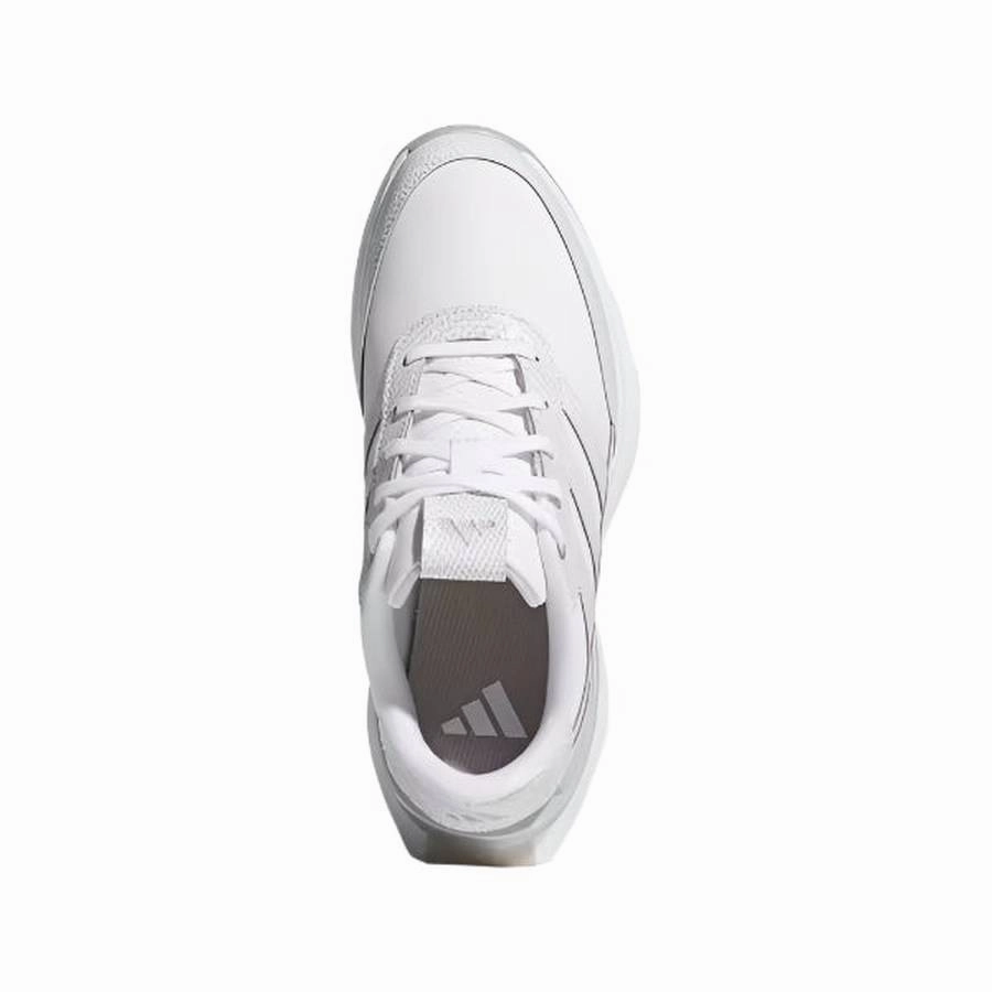 Adidas S2G 25 Ladies Leather Spikeless Golf Shoes - White Women's Spikeless Golf Shoes