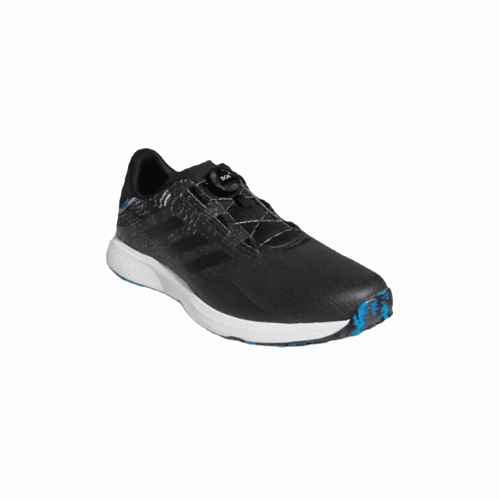 Adidas S2G BOA Wide Men's Spikeless Golf Shoes - Black Mens spikeless golf shoes