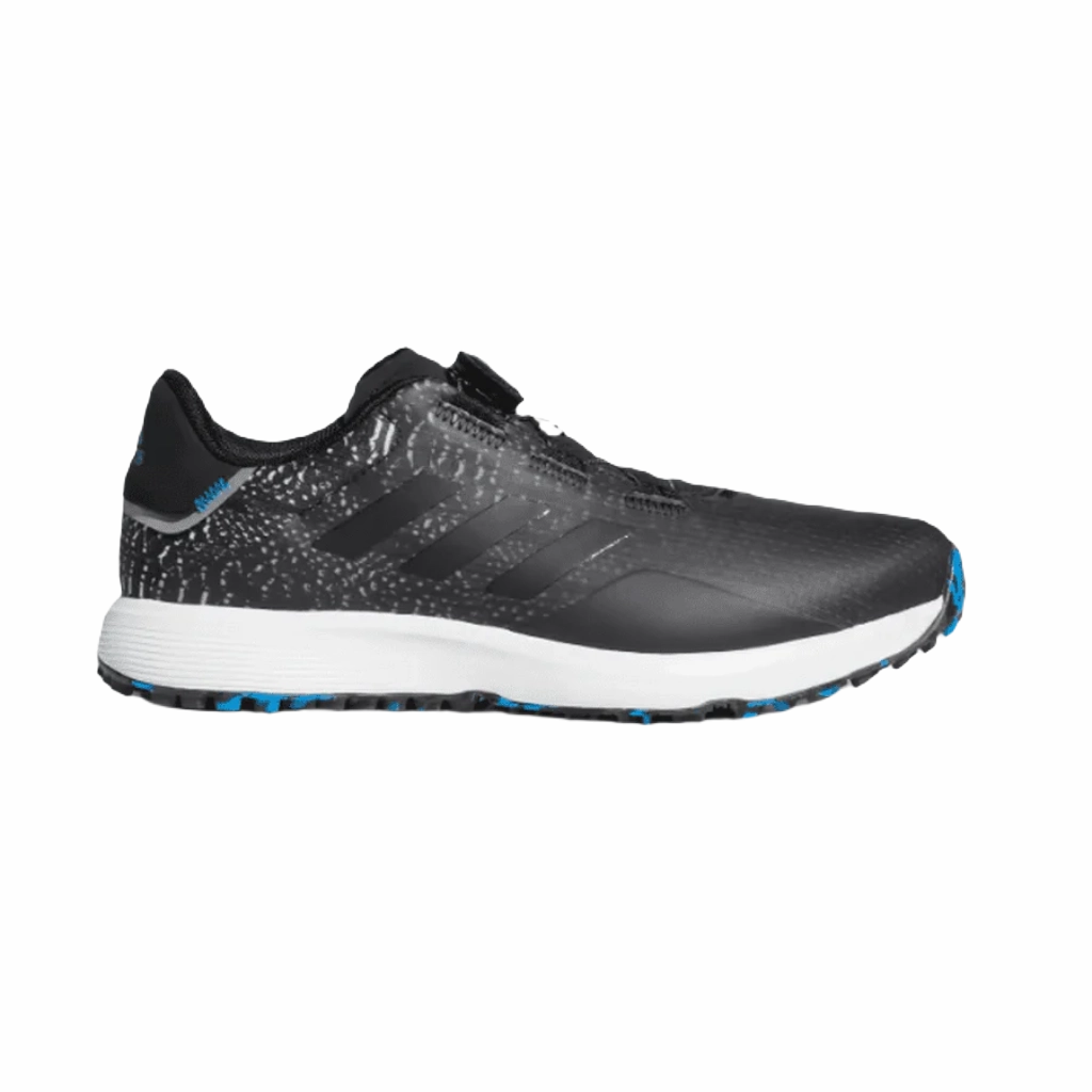 Adidas S2G BOA Wide Men's Spikeless Golf Shoes - Black Men's Spikeless Golf Shoes