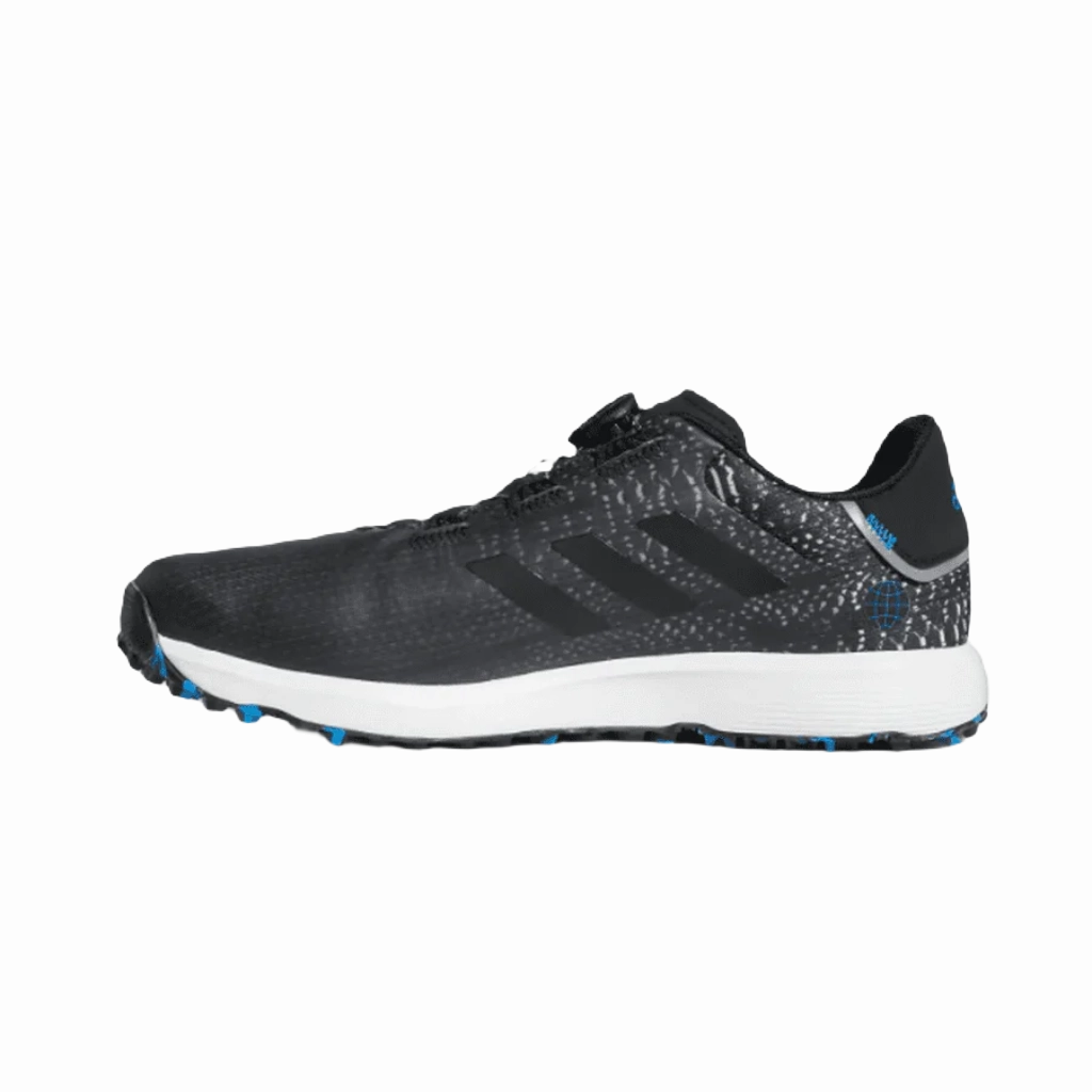 Adidas S2G BOA Wide Men's Spikeless Golf Shoes - Black Men's Spikeless Golf Shoes