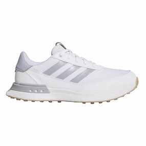 Adidas S2G Spikeless 24 Golf Shoes - Cloud White/Halo Silver/Gum Adidas performance gear for men