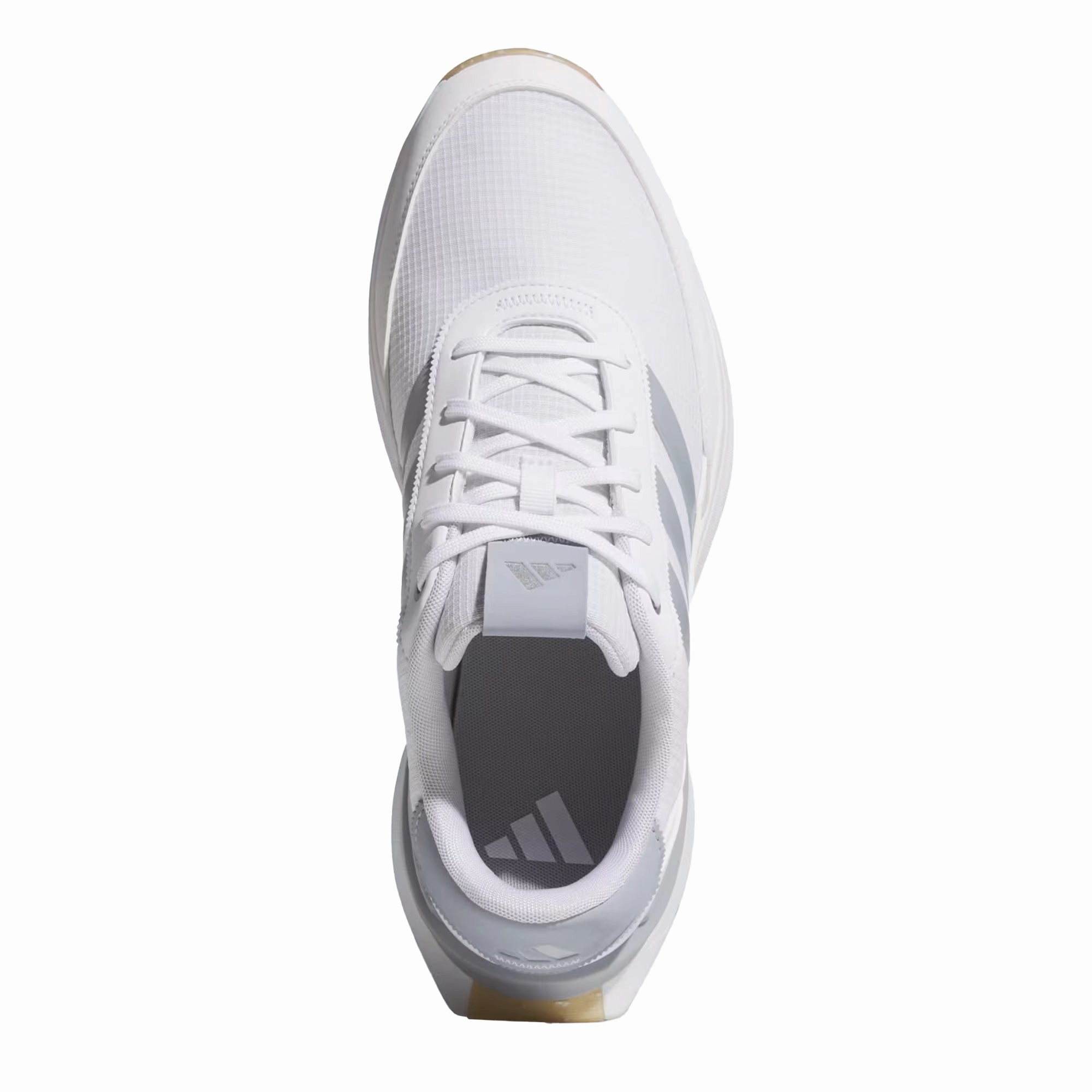 Adidas S2G Spikeless 24 Golf Shoes - Cloud White/Halo Silver/Gum Lightweight Men's Spikeless Golf Shoes