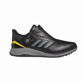 Adidas SolarMotion Boa Wide 24 Mens Golf Shoe - Black Mens spikeless golf shoes