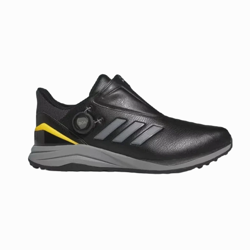 Adidas SolarMotion Boa Wide 24 Mens Golf Shoe - Black Mens spikeless golf shoes