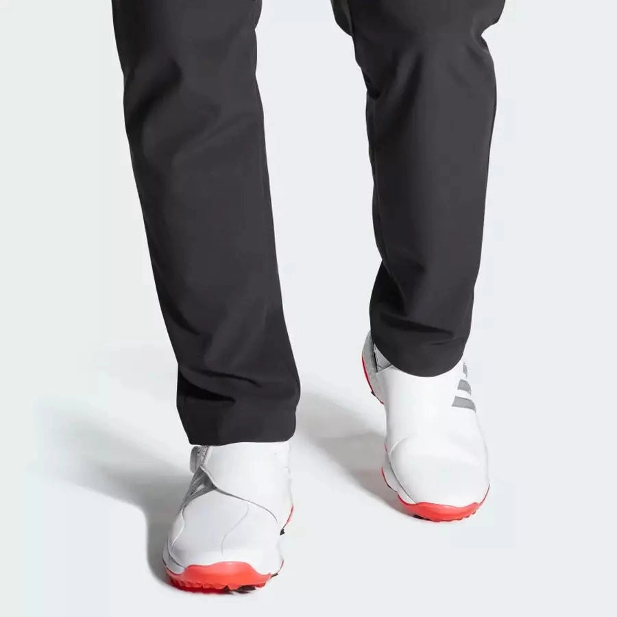 Adidas Tour360 22 BOA Golf Shoes White Classic Men's Spiked Golf Shoes