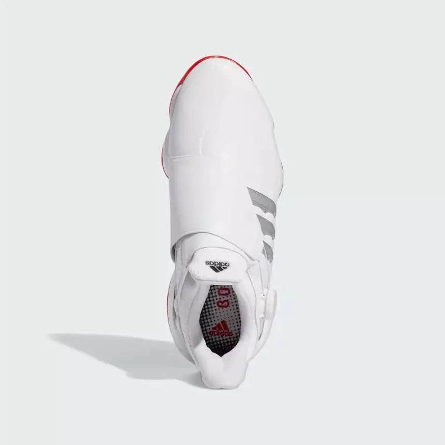 Adidas Tour360 22 BOA Golf Shoes White Classic Men's Spiked Golf Shoes