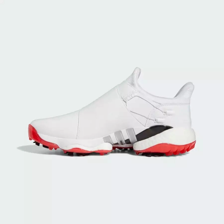 Adidas Tour360 22 BOA Golf Shoes White Classic Men's Spiked Golf Shoes