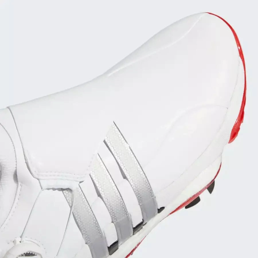 Adidas Tour360 22 BOA Golf Shoes White Classic Men's Spiked Golf Shoes
