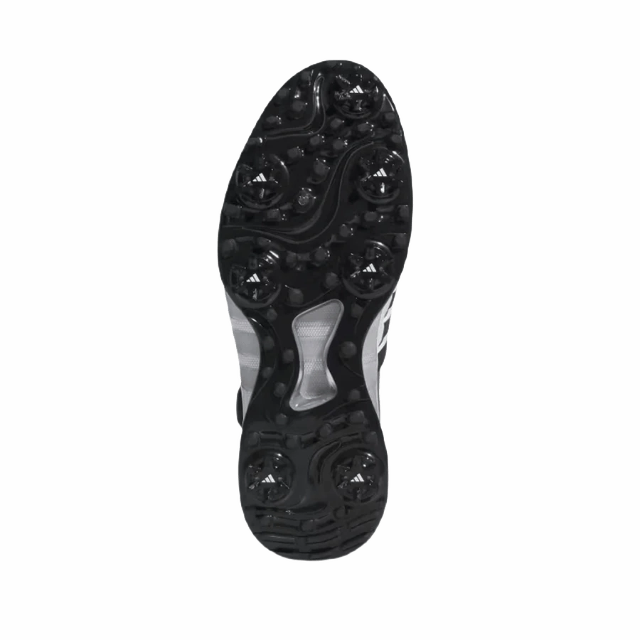 Adidas Tour360 24 BOA Wide Golf Shoes - Black Classic Men's Spiked Golf Shoes
