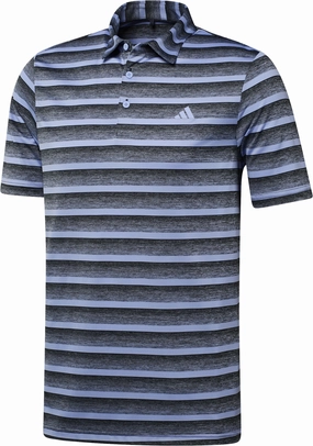 Adidas Two-Color Striped Polo Shirt Adidas performance gear for men