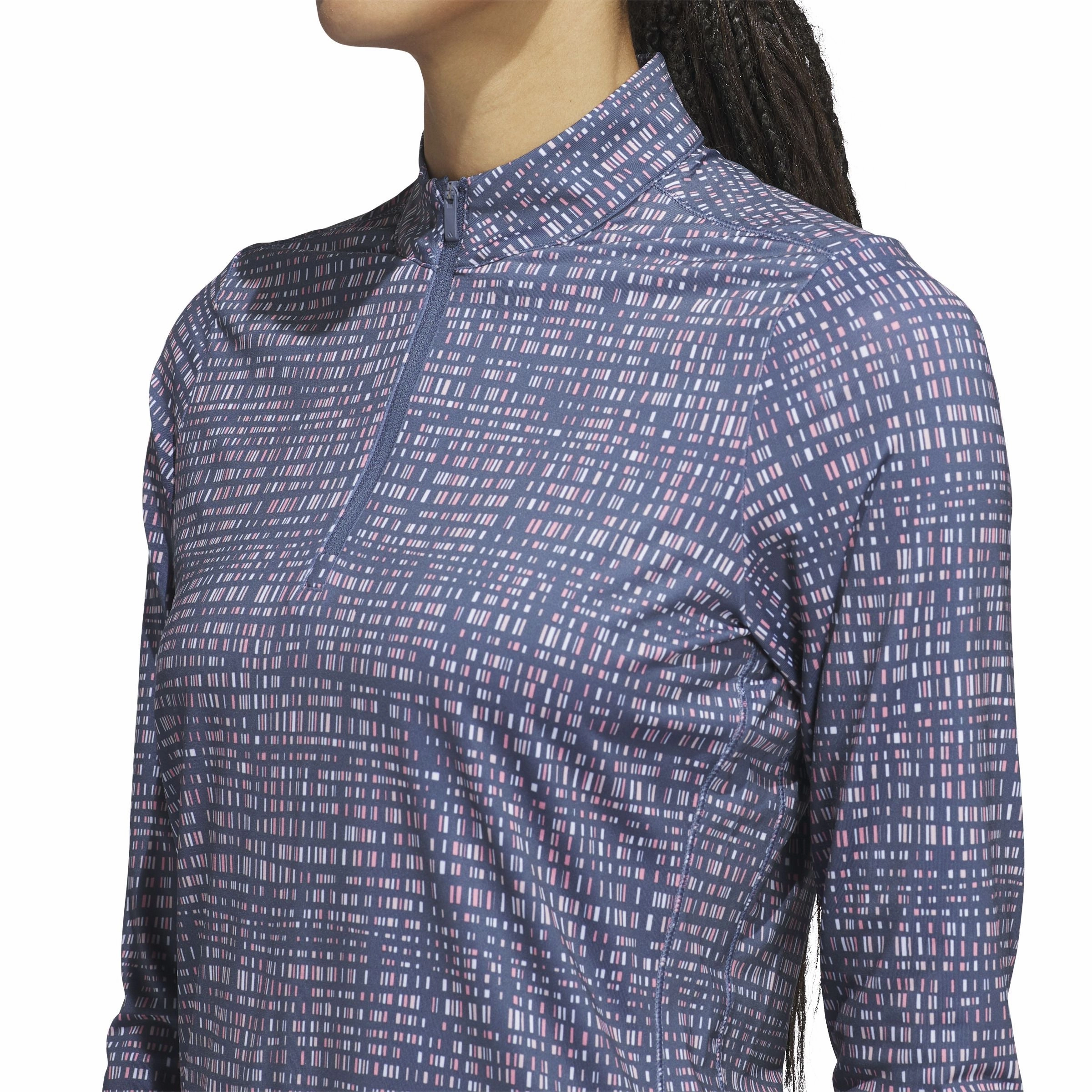 Adidas Ultimate365 Printed Quarter Zip Mock Adidas Women's Clothing