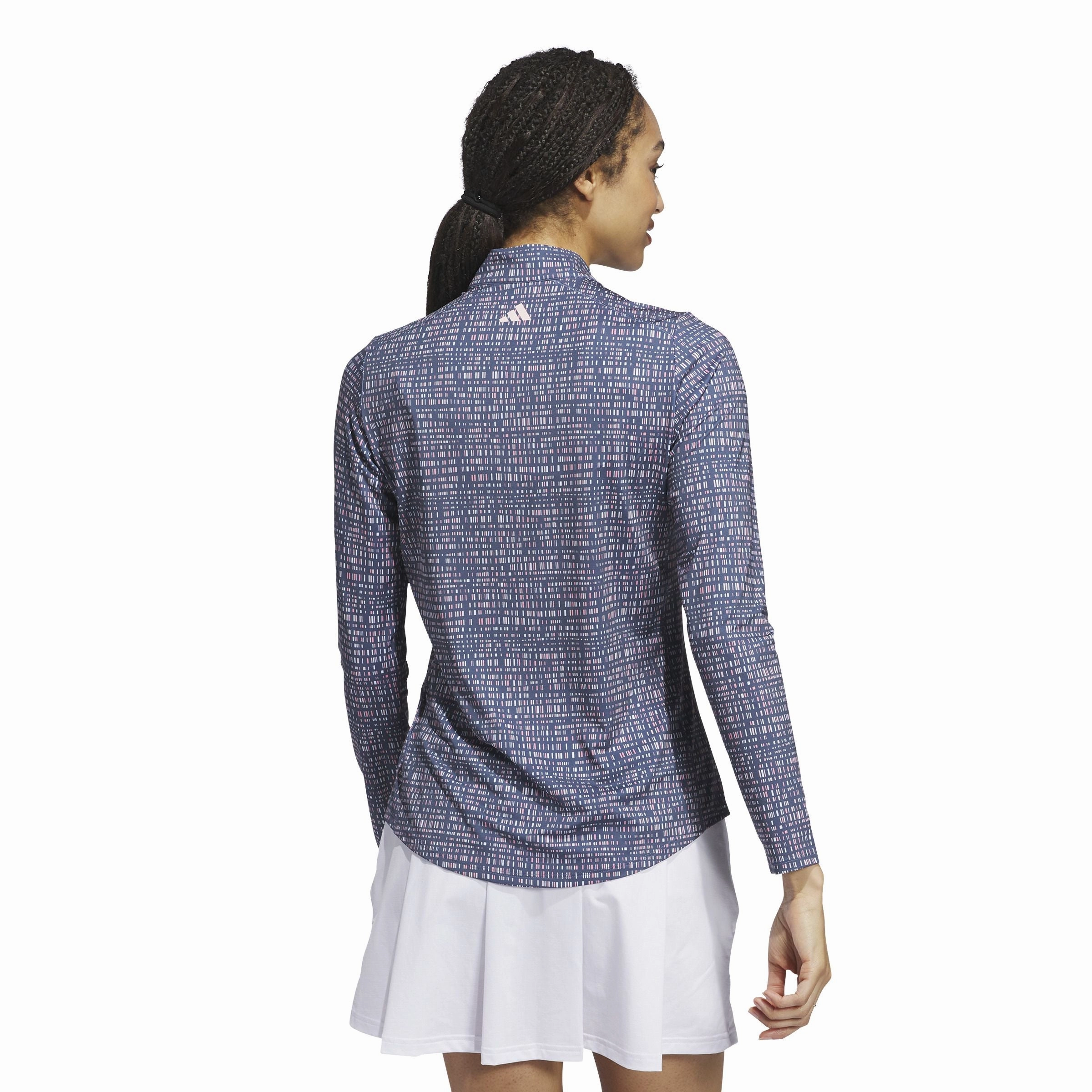 Adidas Ultimate365 Printed Quarter Zip Mock Adidas Women's Clothing