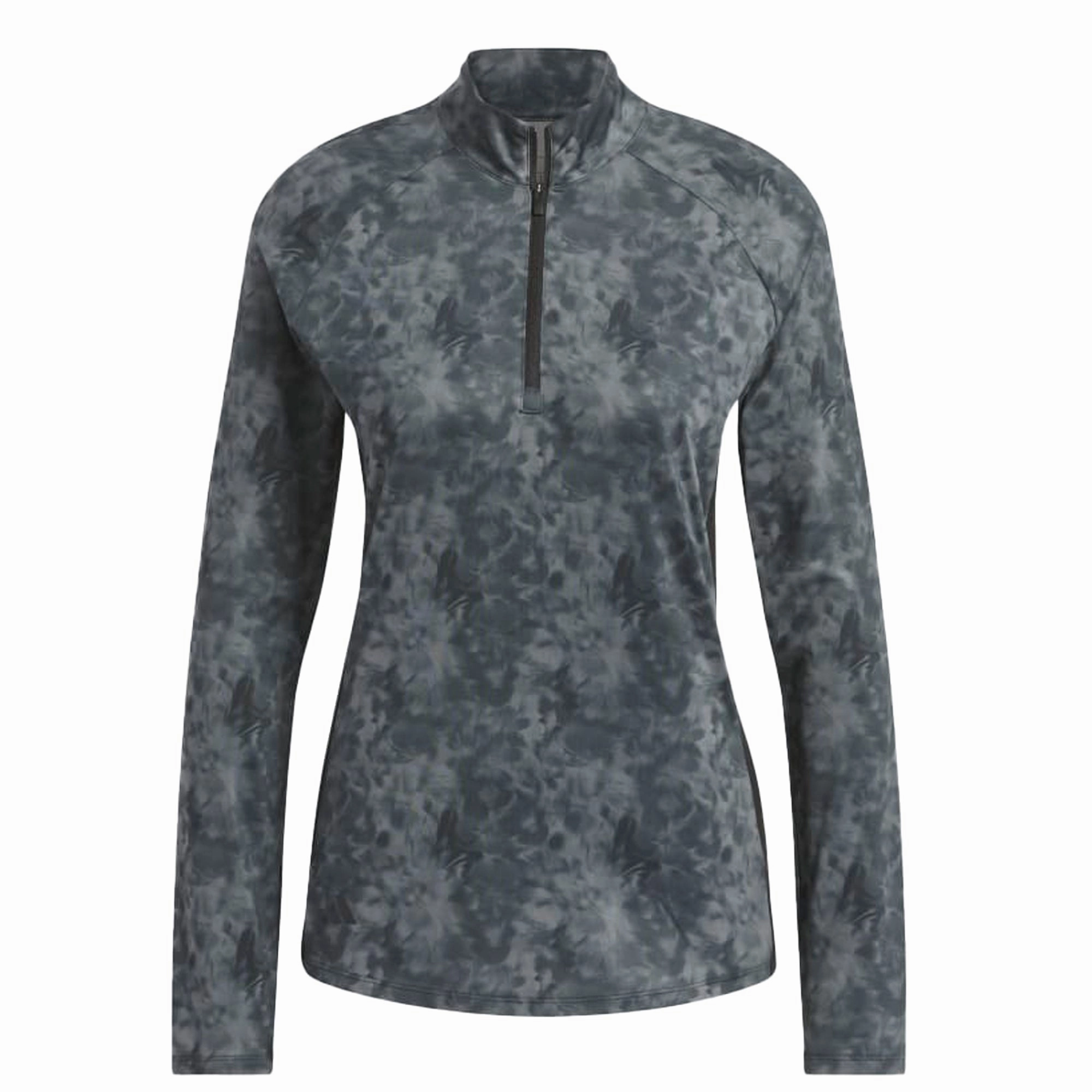 Adidas Women's Essentials Long Sleeve Printed Mock Polo Shirt Adidas women's athletic clothing