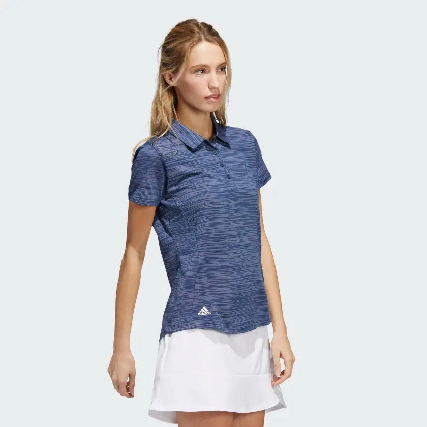 Adidas Women's Space-Dyed Short Sleeve Polo Shirt Adidas Women's Clothing
