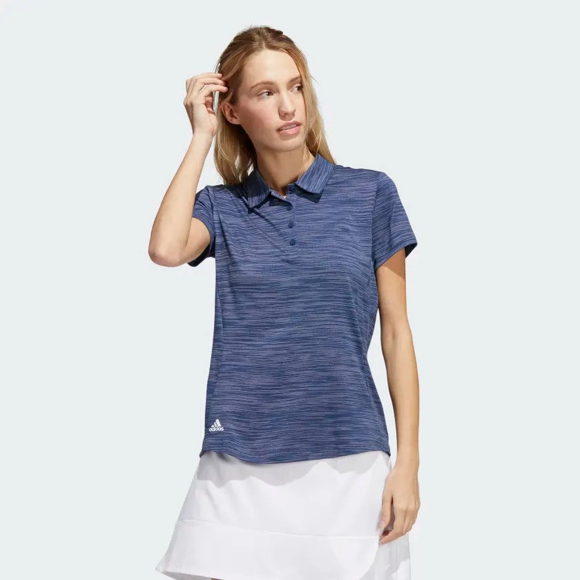 Adidas Women's Space-Dyed Short Sleeve Polo Shirt Adidas Women's Clothing