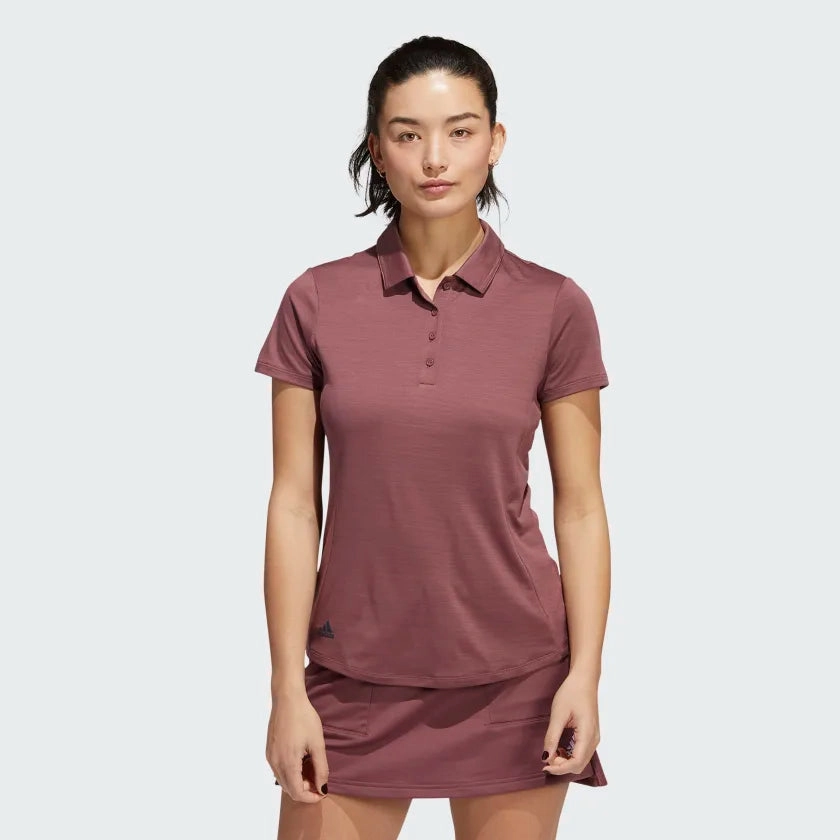 Adidas Women's Space-Dyed Short Sleeve Polo Shirt Adidas Women's Clothing