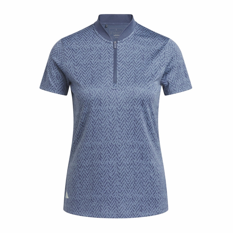 Adidas Women's Ultimate C Jacquard SS Polo Adidas women's athletic clothing