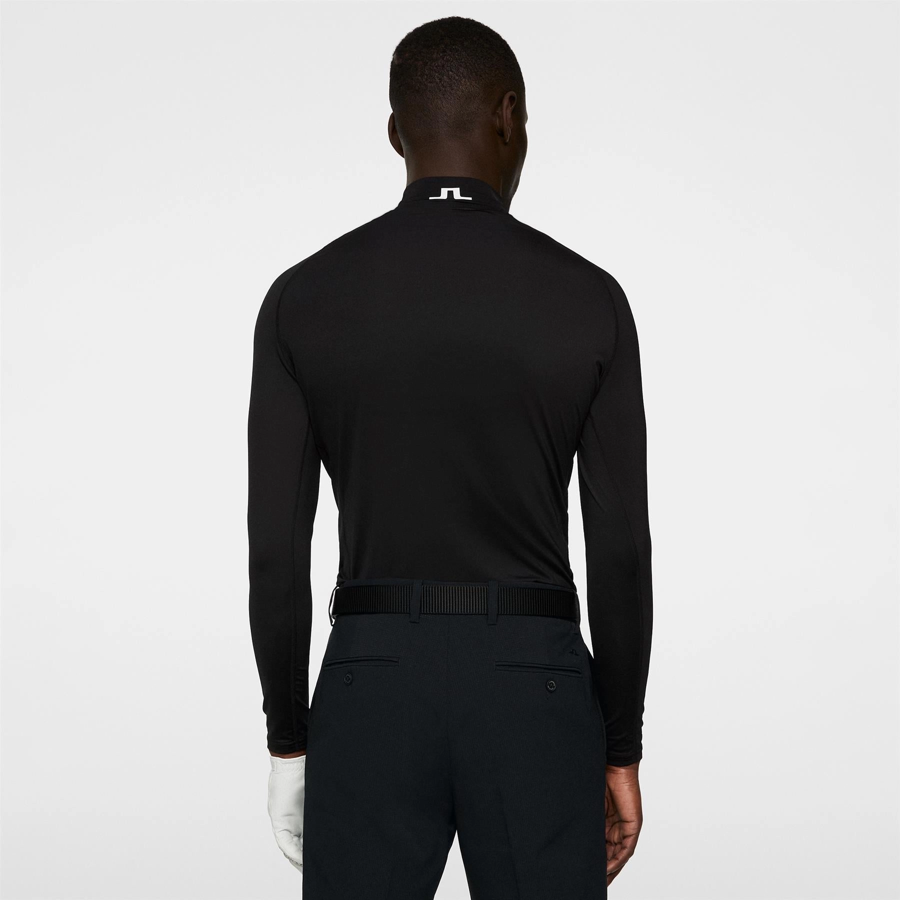 Aello Soft Compression Base Layer Black J.Lindeberg Golfwear for Men