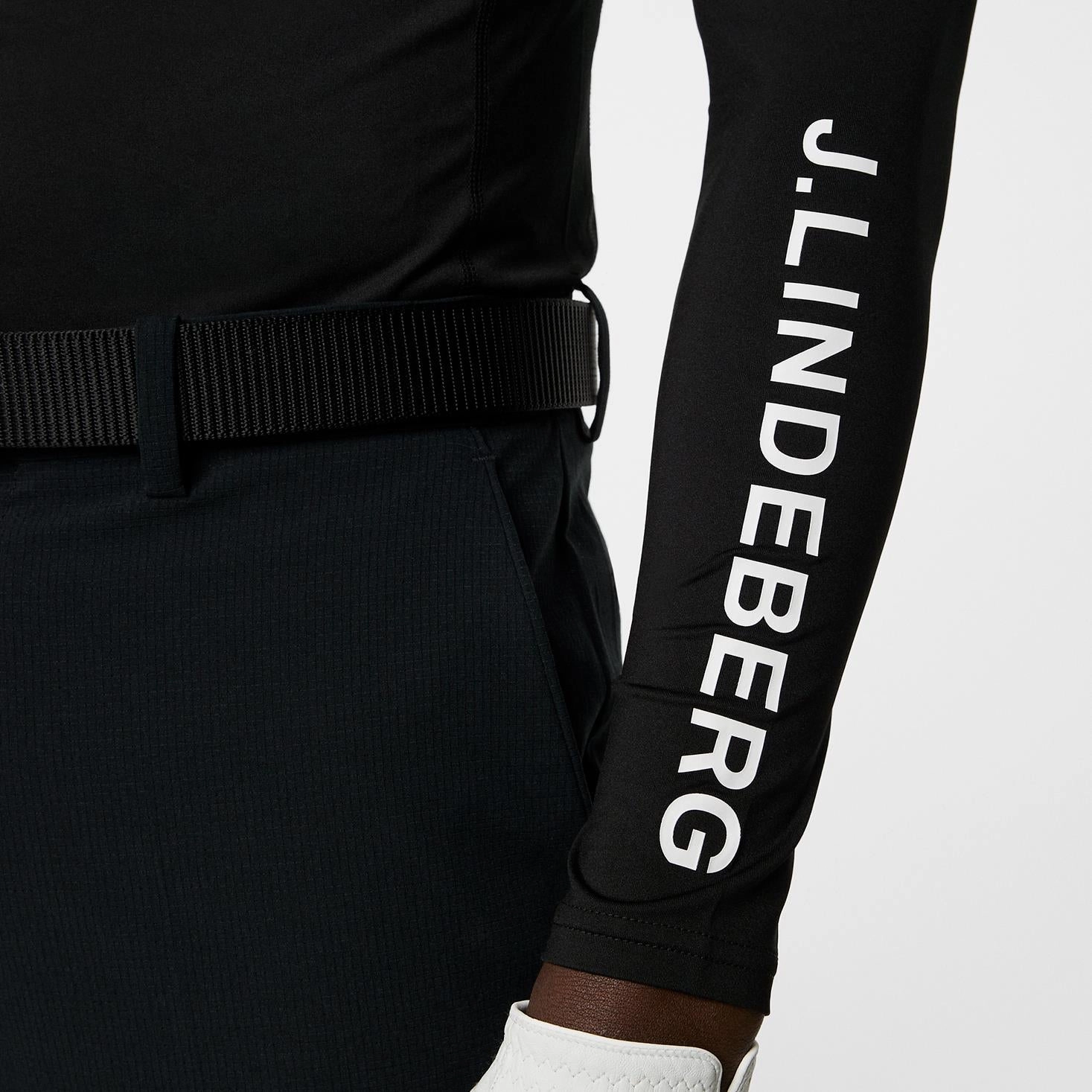Aello Soft Compression Base Layer Black J.Lindeberg Golfwear for Men