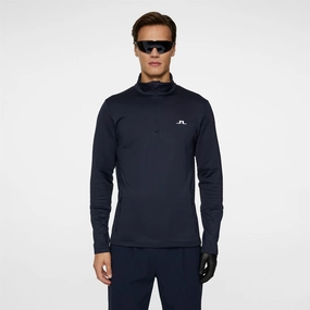 Aerial Quarter Zip Mid Layer JL Navy Premium J.Lindeberg menswear
