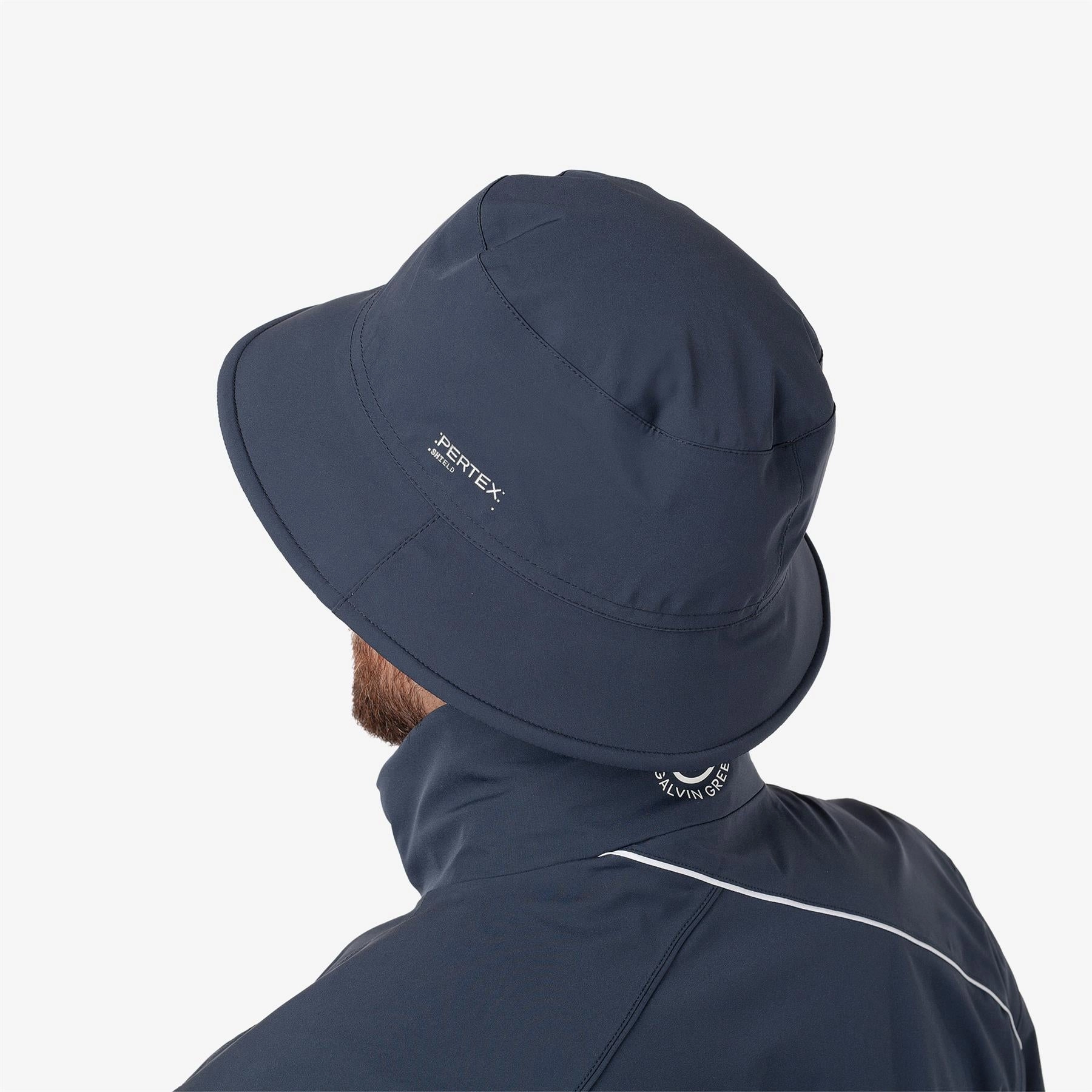 Aiden PERTEX Bucket Hat Navy Galvin Green Men's Apparel