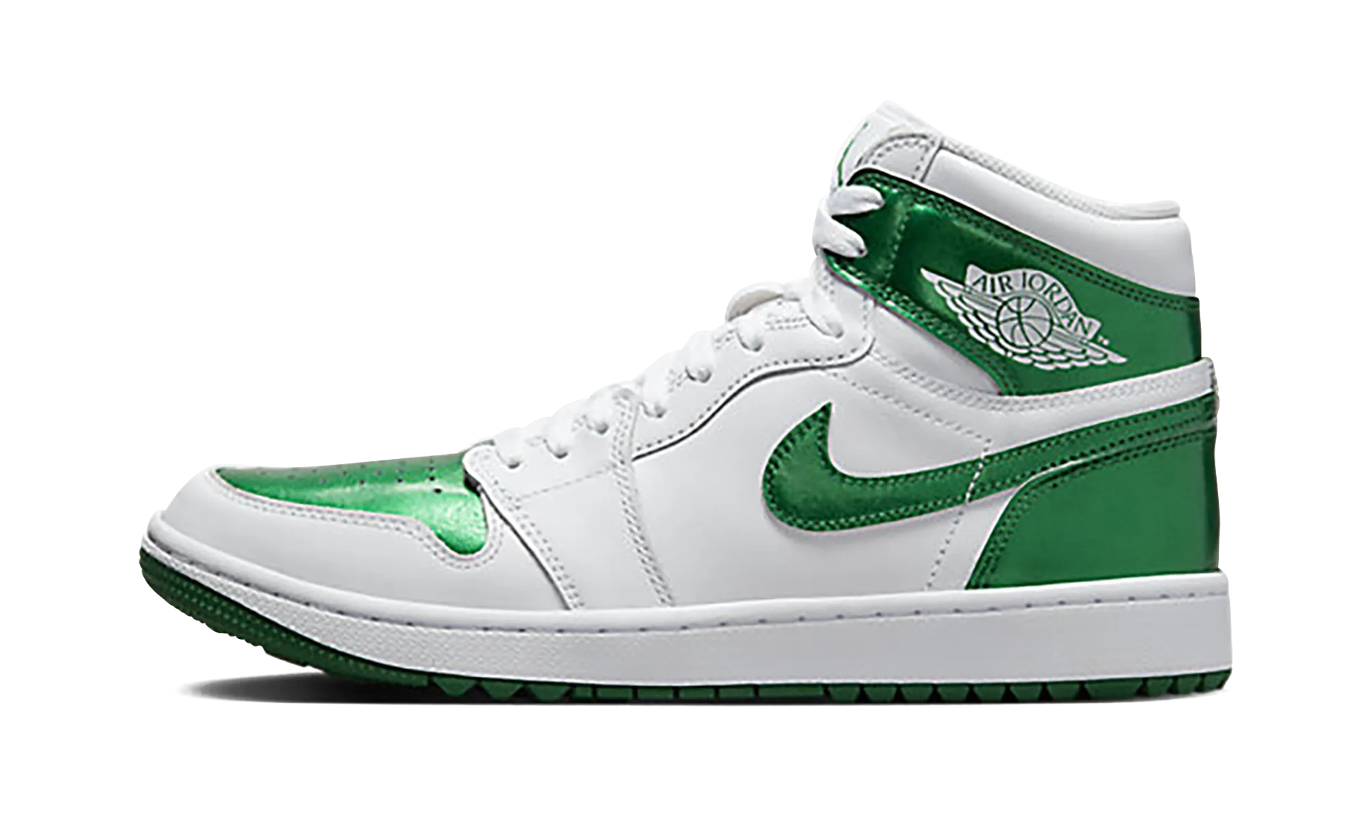 Air Jordan 1 High Golf "Metallic Green" Jordan golf stability shoes