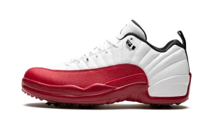 Air Jordan 12 Golf "Cherry" Jordan golf stability shoes