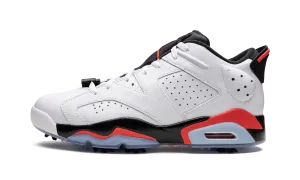 Air Jordan 6 Golf "White Infrared" Jordan golf stability shoes