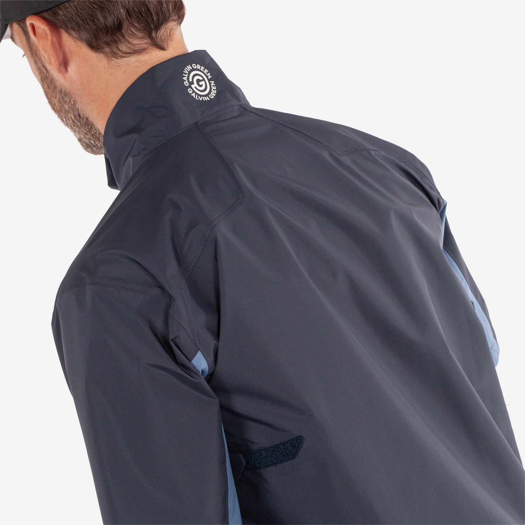 Air PERTEX SS Waterproof Jacket Navy/Moonlight Blue Galvin Green Men's Apparel