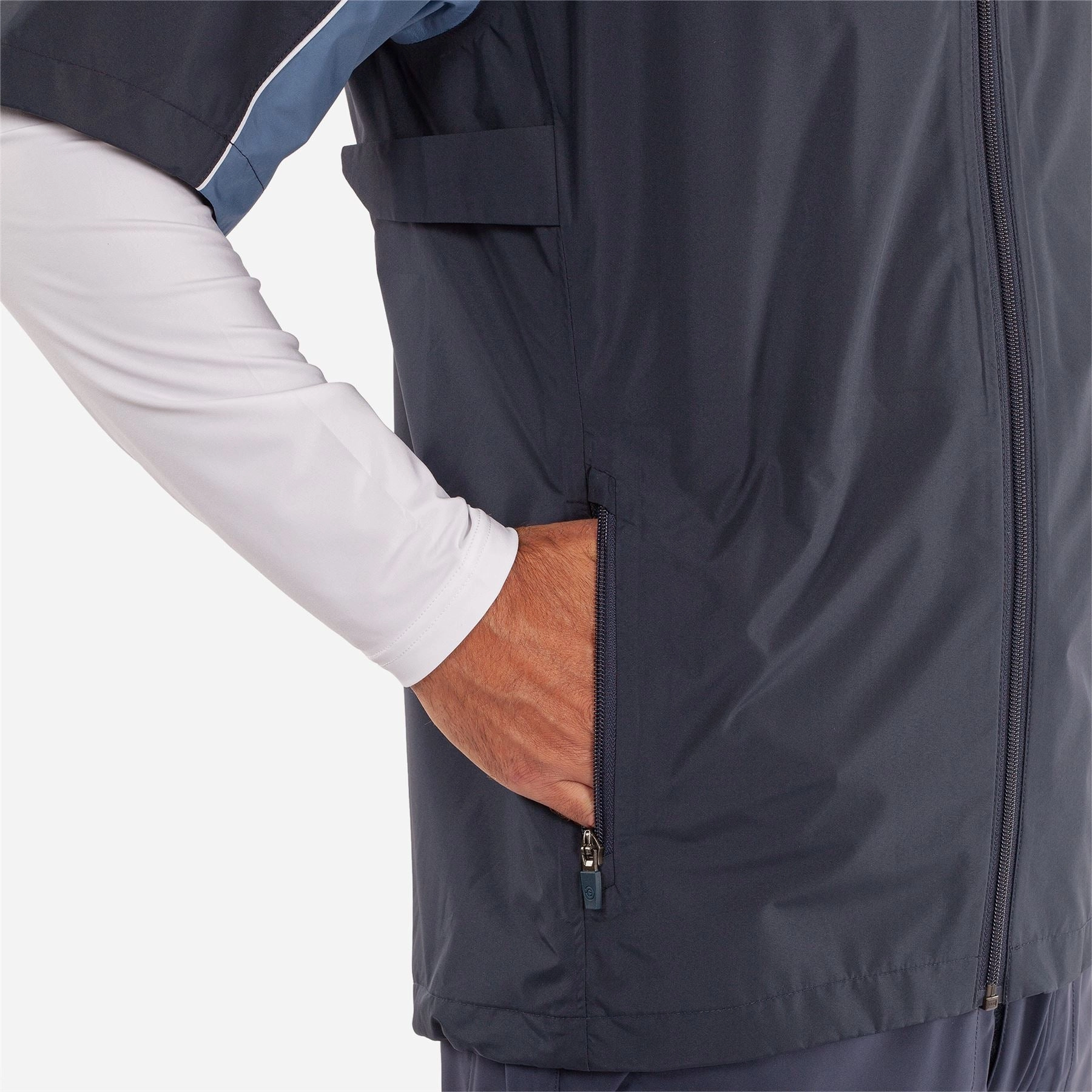 Air PERTEX SS Waterproof Jacket Navy/Moonlight Blue Galvin Green Men's Apparel