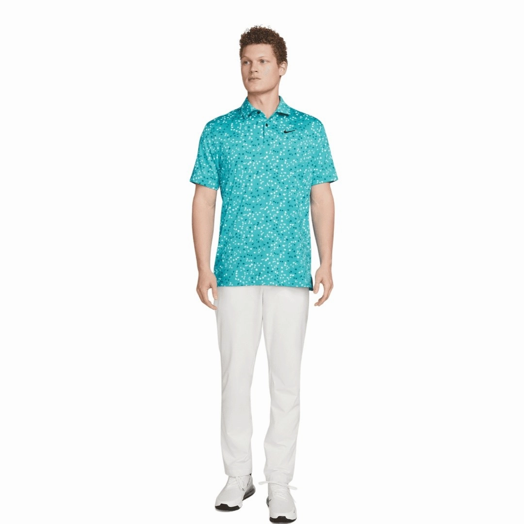 women's polo top Nike DRI-FIT Tour Floral Golf Shirt DX6089 lightweight trench coat