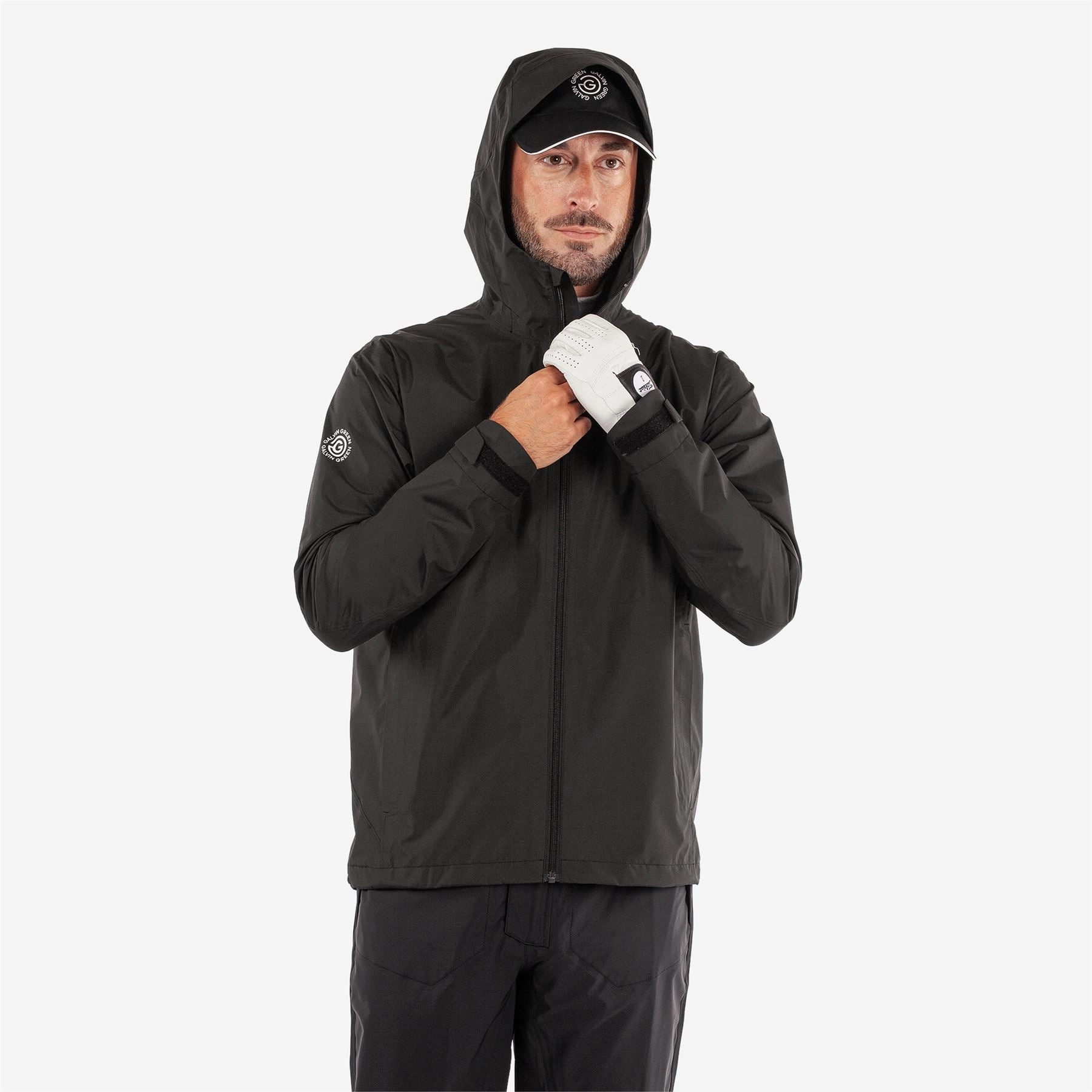 Akron PERTEX Waterproof Jacket Black Galvin Green Men's Apparel