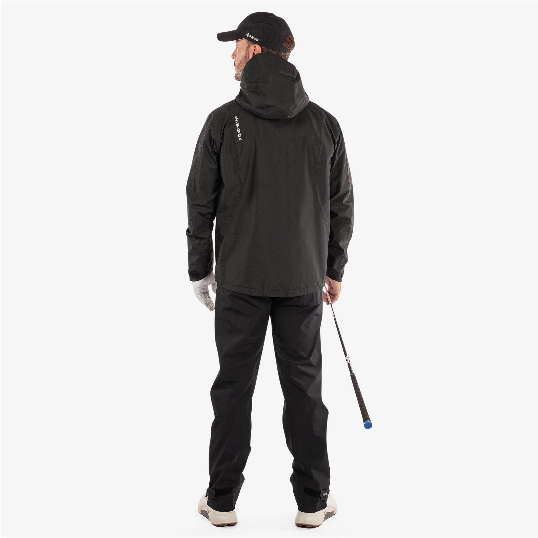 Akron PERTEX Waterproof Jacket Black Galvin Green Men's Apparel