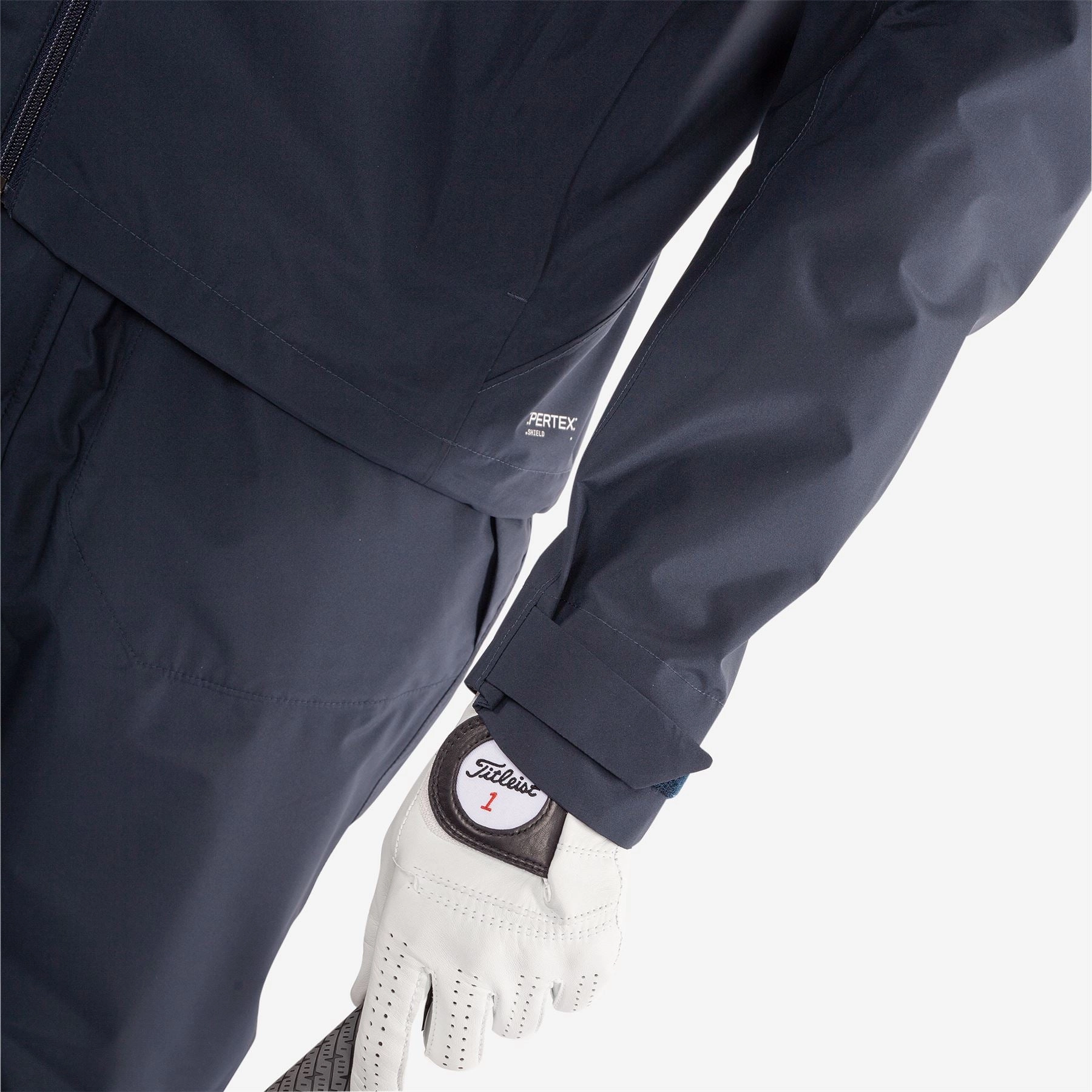 Akron PERTEX Waterproof Jacket Navy Galvin Green Men's Apparel