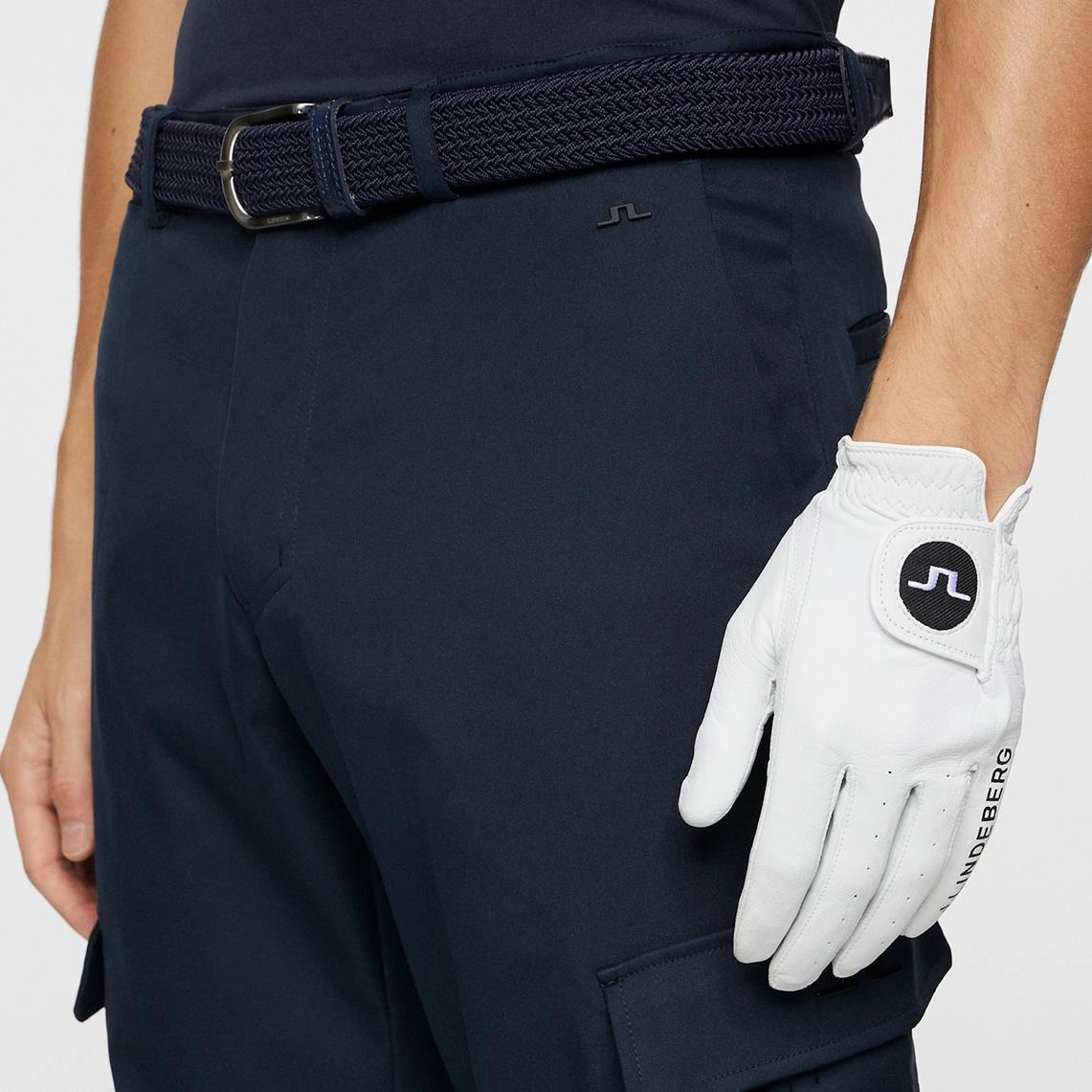Aksel Soft Twill Cargo Trousers JL Navy J.Lindeberg Golfwear for Men
