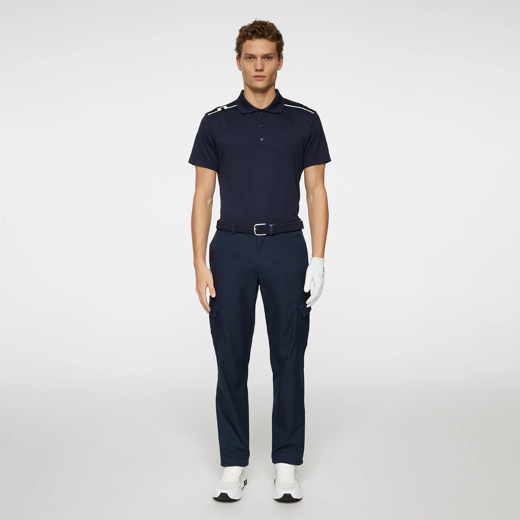 Aksel Soft Twill Cargo Trousers JL Navy J.Lindeberg Golfwear for Men