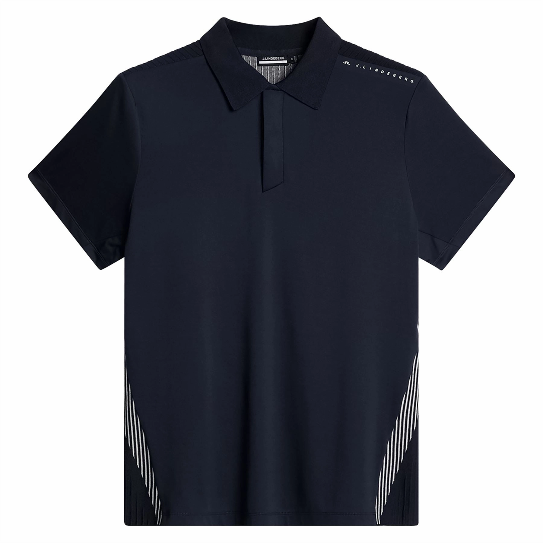 Aleks Hybrid Knit Polo JL Navy J.Lindeberg Golfwear for Men